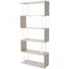 HHG - Bibliothèque 091, étagère independane, 183x80cm, structure 3D, 5...