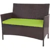 Mendler Banc De Jardin Halden En Polyrotin, Banquette Marron Chiné, ...