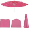 Mendler Housse de rechange pour parasol N18 Ø 2,7m tissu/textile 5kg rose
