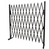 Grillage HHG-930, grille protectrice télescopique, aluminium marron, hauteur 153cm, largeur 36-300cm