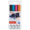 Marqueurs de verre Edding lot de 4 - Noir, bleu, rose et orange