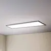 B.K.LICHT Plafonnier LED 1m Panneau LED Panel 4.000K 22W 2.200lm cadre noir bureau chambre