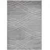 Novatrend Tapis de salon moderne tissé plat Gris 133x190 cm