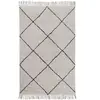 Novatrend Tapis de style berbère tufté en coton Blanc 060x120 cm