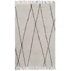 Novatrend Tapis de style berbère tufté en coton Blanc 120x170 cm