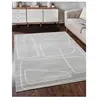 DELADECO Tapis moderne abstrait intérieur rectangle Figure Gris 200x290