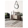 Deladeco - Tapis gris moderne courtes mèches Break Gris 150x220