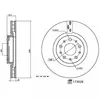 Disque de frein FEBI BILSTEIN 173028 avant, ventilé, 1 pièce
