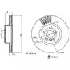 Disque de frein 173011 FEBI 173011
