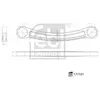 Bras de suspension FEBI BILSTEIN 177101 Essieu arrière, droite, avant