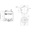 Soufflet à air, suspension pneumatique FEBI BILSTEIN 174367