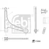 Bras de suspension FEBI BILSTEIN 176966 essieu avant, gauche, avant