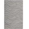 Esprit Tapis plat velours ras à relief motif gris sur fond taupe120x170