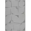 Esprit Tapis ras gris chiné avec motif gris 120x170