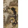Esprit Tapis design pure laine et viscose tons de bruns à relief 80x150