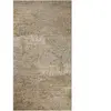 Esprit Tapis design pure laine et viscose tons de beige à relief 50x80