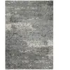 Esprit Tapis contemporain pure laine et viscose avec tons de gris 140x200