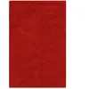 Esprit Tapis confort moelleux en laine, poils longs rouge 70x140
