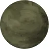 Esprit Tapis rond imitation fourrure lapin doux tufté vert olive  150