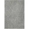 Tapis à relief effet optique gris clair 120x170