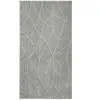 Tapis à relief effet optique gris clair 80x150