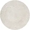 Esprit Tapis rond uni blanc beige 100% de matière recyclée 200 rd.
