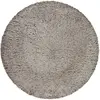 Esprit Tapis rond uni beige taupe 100% de matière recyclée 80 rd.
