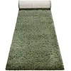 Esprit Tapis de couloir uni vert olive 100% de matière recyclée 80x230
