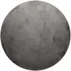 Homie Living Tapis rond tufté mèches rases (15mm) gris 80 D