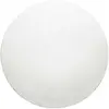 Homie Living Tapis rond tufté mèches rases (15mm) blanc 80 D