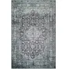 Wecon Home Tapis plat vintage effet usé vert et gris 140x200