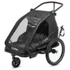 Remorque a enfant cube double cmpt noir