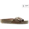 Birkenstock Mules Birkenstock Madrid Big Buckle Cuir Women Marron - 41
