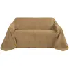 Beautissu - Romantica Couverture - Plaid Marron clair, 280x210x1 cm