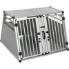 zooplus Exclusive Cage de transport double AluRide pour chien (taille XL) l 97 x P 92 x H 68 cm