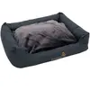 zooplus Exclusive Sleepy Time Panier Gris avec coussin pour chien - L100 x l75 x H30cm