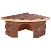 zooplus Exclusive Maisonnette d'angle pour rongeur et lapin L 32 x l 21/21 x H 13 cm