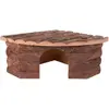 zooplus Exclusive Maisonnette d'angle pour rongeur et lapin L 42 x l 30/30 x H 15 cm