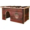 zooplus Exclusive Maisonnette rongeur en rondin JerrikL40 x l23 x H20cm - Maisonnette pour rongeur