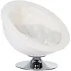 zooplus Exclusive Fauteuil Chat rétro Diam. 60cm Pet Nest White Panier pour chien et chat