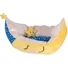 zooplus Exclusive Panier Chat Forme lune Peluche L73xl41xH17 cm Panier Lune original pour chat