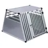 zooplus Exclusive Cage de transport AluRide pour chien (taille L) l 80 x P 92 x H 65 cm