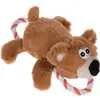 zooplus Exclusive Jouet Ours avec corde pour chiot - Jouet pour chien