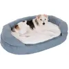 zooplus Exclusive Panier ovale L100 l65 H22cm pour chien Memory gris - Panier pour Chien