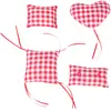 Coussins de jeu TIAKI Vichy à la menthe à chat  - lot de 4 coussins