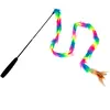 1 canne à pêche Licorne pour chat