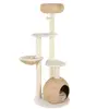 zooplus Exclusive Arbre à chat Laguna - Couleur Crème - H 158 x L 60 x B 60 cm
