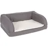 zooplus Exclusive Canapé orthopédique gris L: L 115 x l 70 x H 32 cm - pour chien