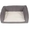 Canapé orthopédique gris pour chien - taille XL : L 140 x l 80 x H 32 ...