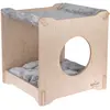 Niche pour chat Mimosa Natural Paradise gris clair